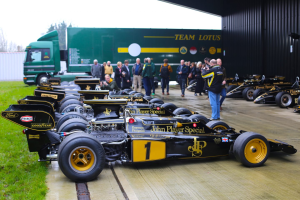 The largest collection of Lotus JPS F1 cars in one place