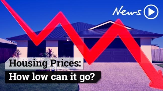 Melbourne House Prices fall 
